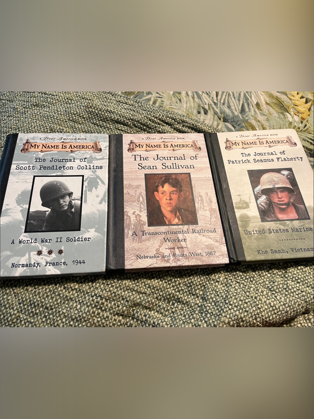 Scholastic My Name Is America Historical Journal Set - WW II, USMC, Railroad